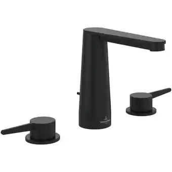 Bricorama Mitigeur lavabo 3 trous villeroy et boch conum sans tirette matt black offre