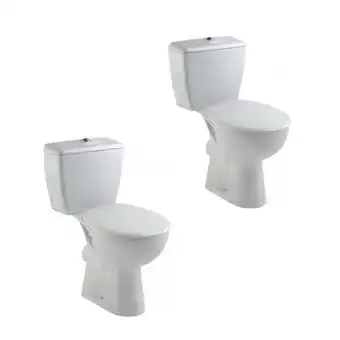 Bricomarché Jacob delafon lot de 2 wc à poser eolia + abattant offre
