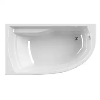 Bricorama Baignoire asymétrique droite riva 160 x 90 cm offre