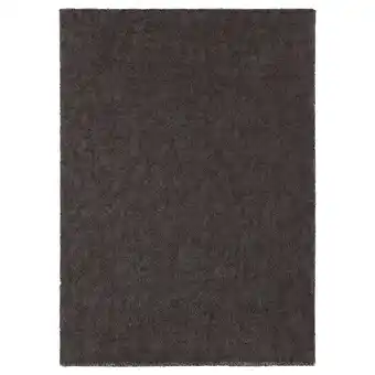 IKEA Stoense tapis, poils ras, gris foncé, 170x240 cm offre