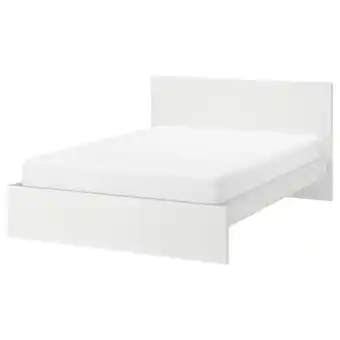 IKEA Malm cadre de lit haut, blanc/luröy, 160x200 cm offre