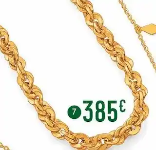 E.Leclerc Collier maille fantaisie, 42 cm, or jaune 5,24 g offre