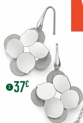 E.Leclerc Boucles en argent rhodié offre