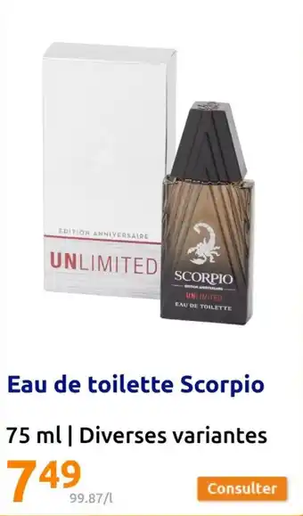 Action Eau de toilette Scorpio offre