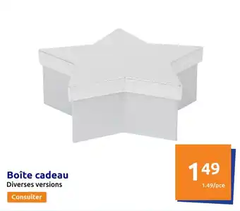 Action Boîte cadeau offre