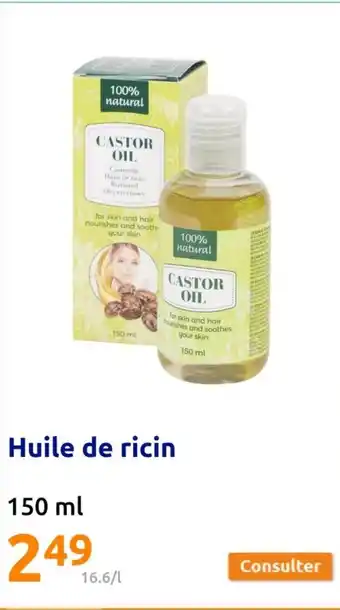 Action Huile de ricin offre