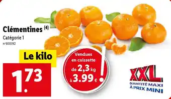 Lidl Clémentines (4) offre