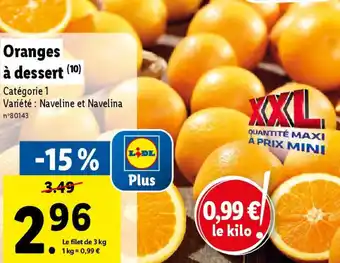 Lidl Oranges à dessert (10) offre