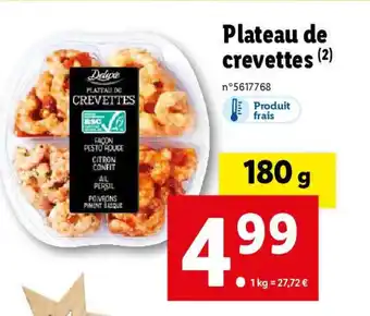 Lidl Plateau de crevettes (2) offre