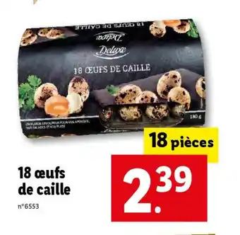 18 œufs de caille