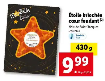 Lidl Étoile briochée cœur fondant (2) offre