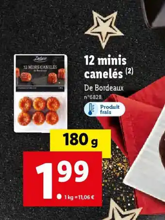 Lidl 12 minis canelés (2) offre