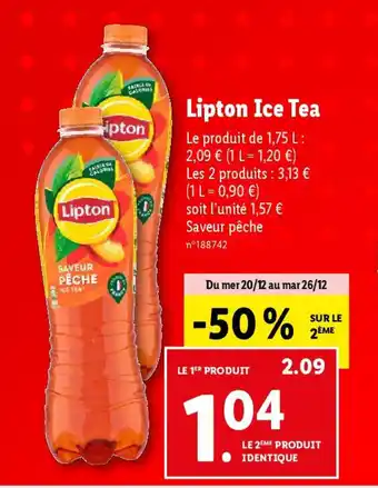 Lidl Lipton Ice Tea offre