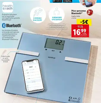 Lidl Pèse-personne ANS Bluetooth®* offre