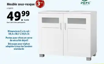 Lidl Meuble sous-vasque offre