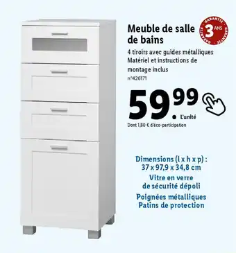 Lidl Meuble de salle de bains offre