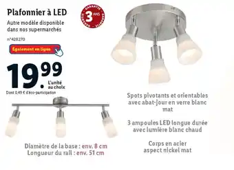 Lidl Plafonnier à LED offre