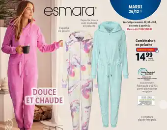 Lidl Combinaison en peluche offre