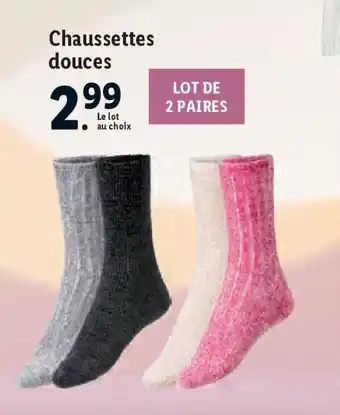 Lidl Chaussettes douces offre