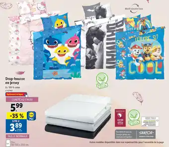 Lidl Drap-housse en jersey offre
