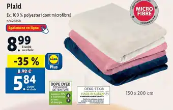 Lidl Plaid offre