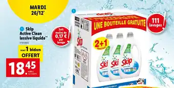 Lidl Skip Active Clean lessive liquide** offre