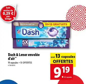 Lidl Dash & Lenor envolée d'air** offre