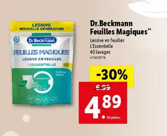 Lidl Dr.Beckmann Feuilles Magiques offre
