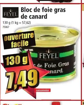 Norma Bloc de foie gras de canard offre