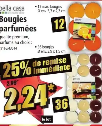 Norma Bella casa Bougies parfumées offre