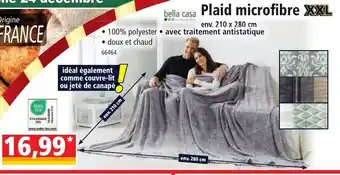 Norma Plaid microfibre XXL offre