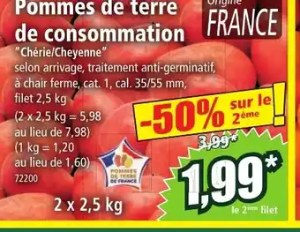 Norma Pommes de terre de consommation offre