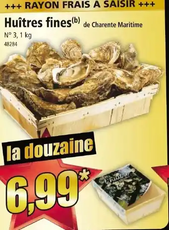 Norma Huîtres fines offre