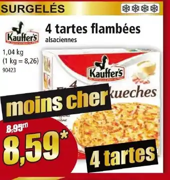 Norma 4 tartes flambées offre