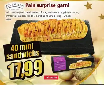 Norma POULAILLON Pain surprise garni offre