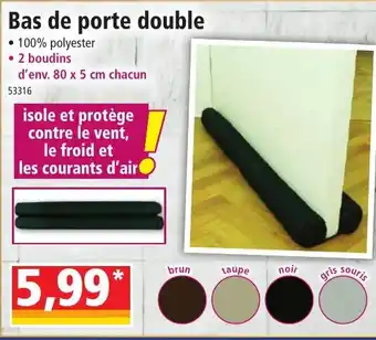 Norma Bas de porte double offre