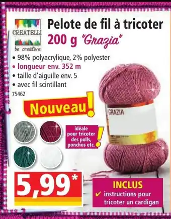 Norma Pelote de fil à tricoter 200 g offre
