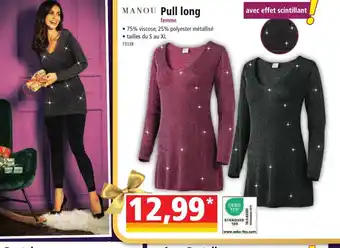 Norma MANOU Pull long offre