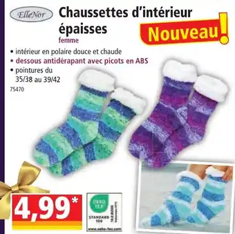 Norma Chaussettes d'intérieur épaisses offre