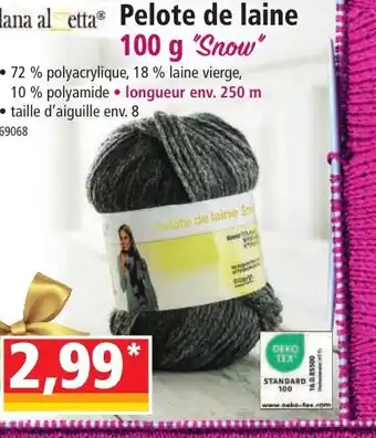 Norma Pelote de laine offre