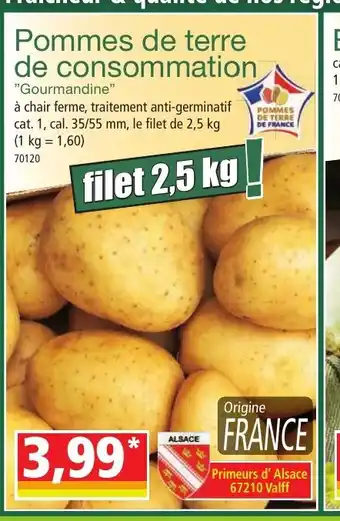 Norma Pommes de terre de consommation offre