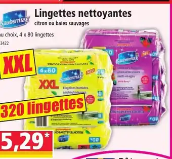 Norma Lingettes nettoyantes offre