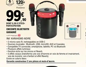 ENCEINTE BLUETOOTH KARAOKĂ