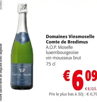 Colruyt Domaines Vinsmoselle Comte de Bredimus offre