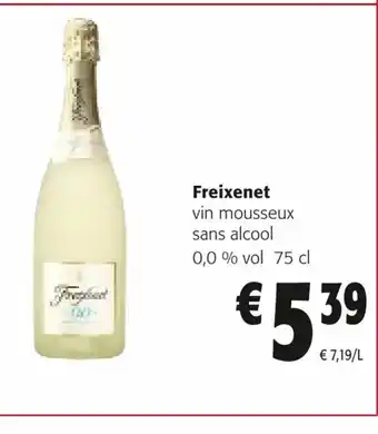 Colruyt Freixenet vin mousseux sans alcool offre