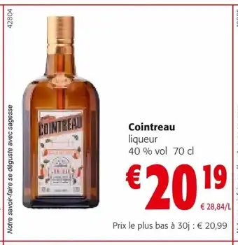 Colruyt Cointreau liqueur offre