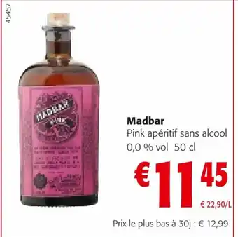 Colruyt Madbar Pink apéritif sans alcool 0,0 % vol 50 cl offre