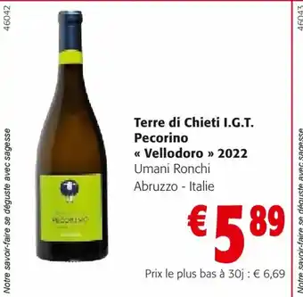 Colruyt Terre di Chieti I.G.T. Pecorino offre