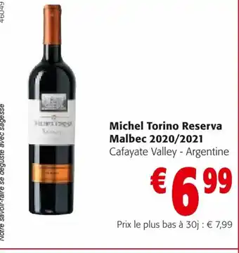Michel Torino Reserva Malbec 2020/2021