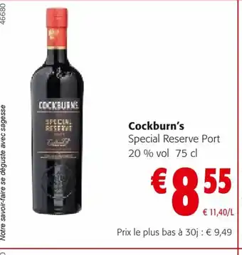 Colruyt Cockburn's Special Reserve Port offre